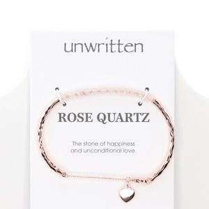Unwritten Rose Quartz (4mm) Bangle Bracelet